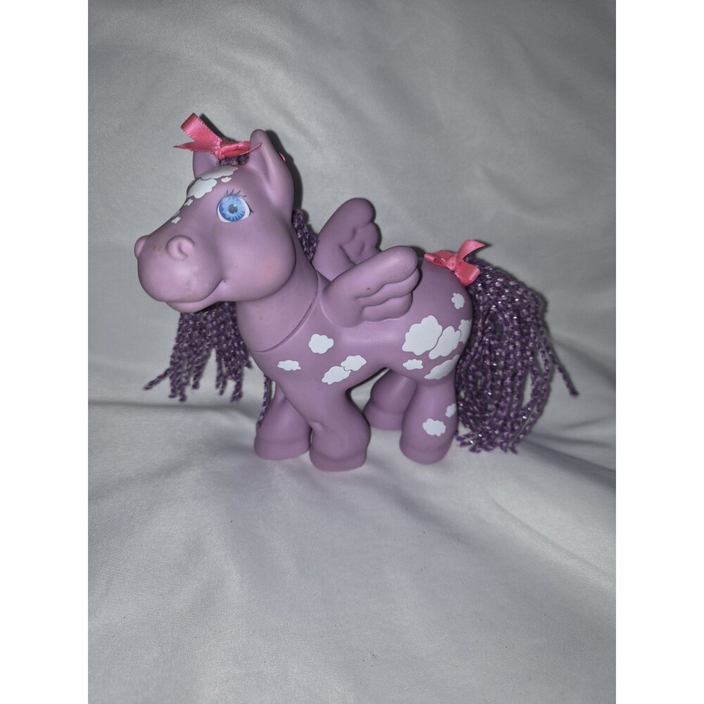 VTG 92 Cabbage Patch Kids Magic Meadow Pony Crimp Springsong Purple Pegasus